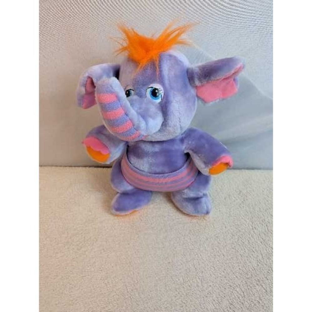 Wuzzles Waddles Plush Toy Purple Elephant 1984 Hasbro‎ Disney
